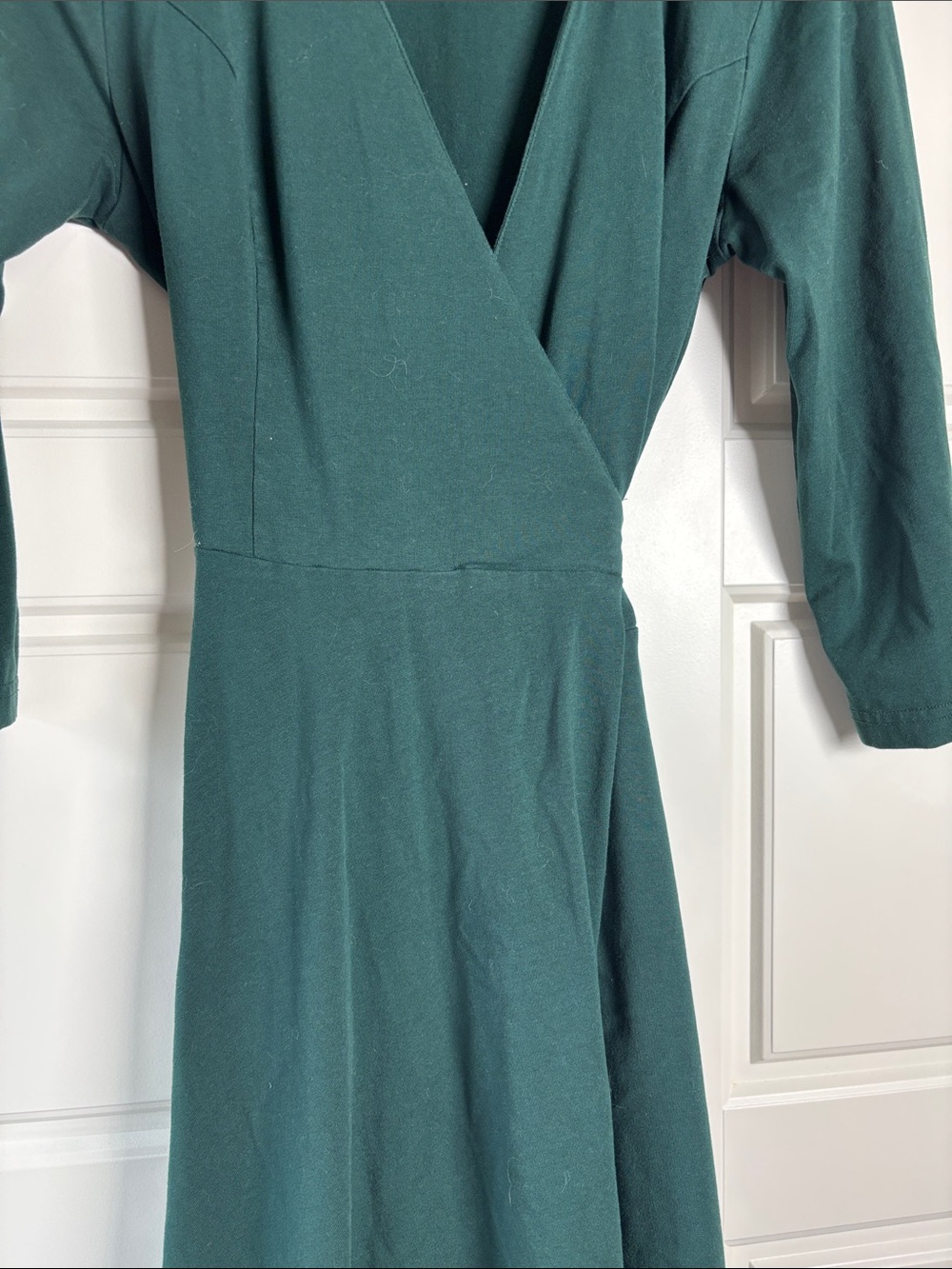 APRICOT Forest Green Wrap-Style Midi Dress - Picture 3 of 6